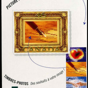 Canada Stamp Booklet - #BK227 Gold leaf picture frame (2000) 5 x 46¢