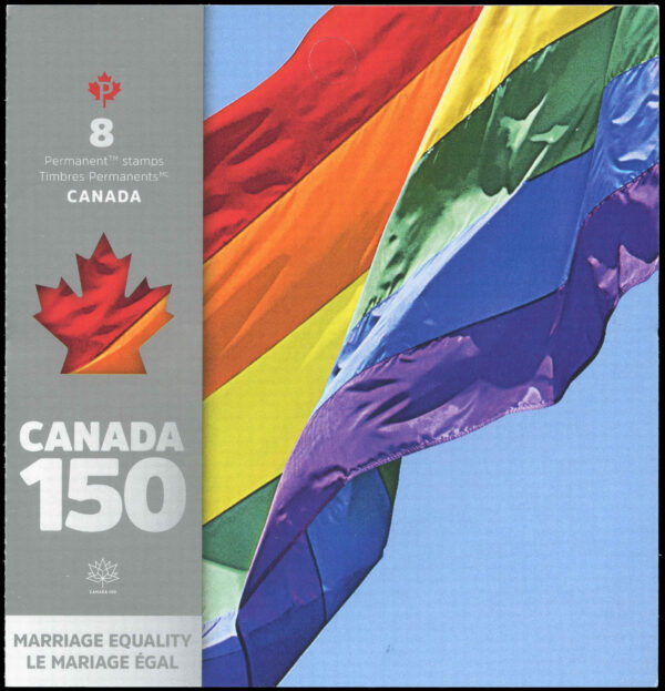 Canada Stamp - #(BK673) 3007a - 2005: Marriage Equality (2017) 8 x P (85¢)