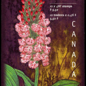 Canada Stamp Booklet - #BK219 Canadian Orchids (1999) 12 x 46¢