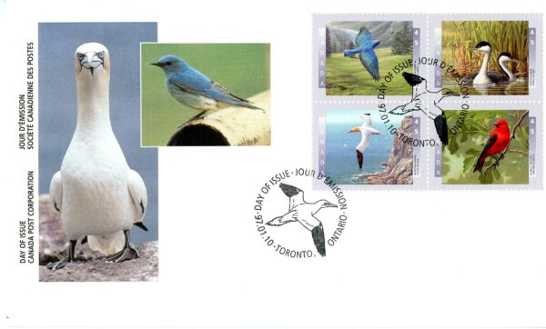 Canada FDC #1634a - Birds of Canada-2 (1997) 4 x 45¢ - Image 2