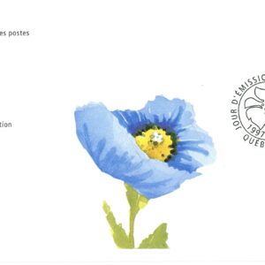 Canada FDC#1638 - Blue Poppy, by Claude A. Simard (1997) 45¢