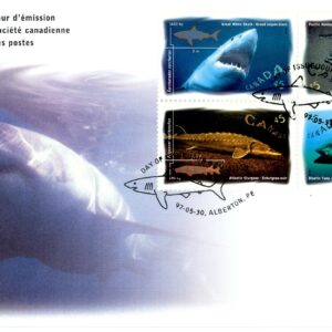 Canada FDC#1644a - Ocean Water Fish (1997) 4 x 45¢