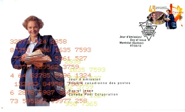 Canada FDC#1657 - The PTTI (1997) 45¢
