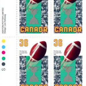 Canada PB#1154 - Football and Grey Cup (1987) 36¢