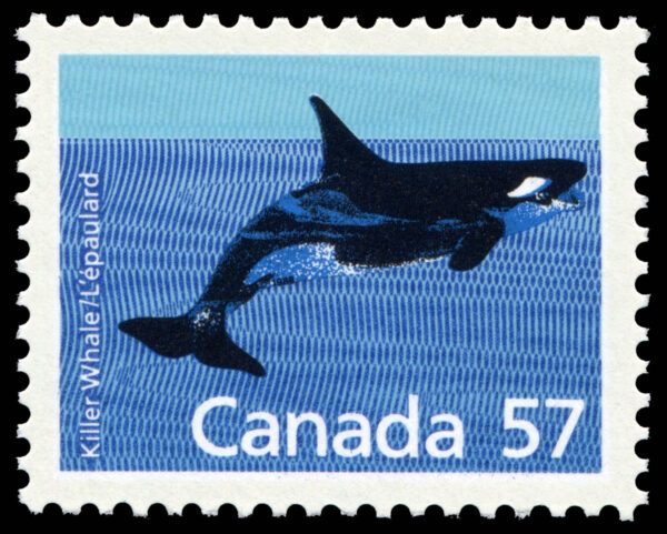 Canada Stamp #1173 - Killer Whale (1988) 57¢