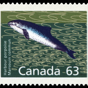 Canada Stamp #1176a - Harbour Porpoise (1990) 63¢ (perf 13.1)