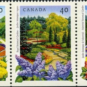 Canada Stamp #1315a - Public Gardens (1991) 5 x 40¢