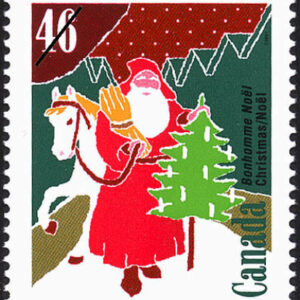 Canada Stamp #1340 - Bonhomme Noël, France (1991) 46¢