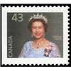Canada Stamp #1358as - Queen Elizabeth II (1992) 43¢