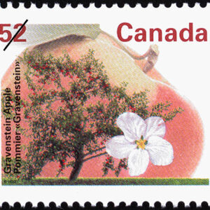 Canada Stamp #1366as - Gravenstein Apple (1995) 52¢