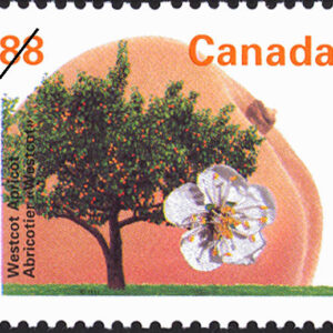 Canada Stamp #1373 - Westcot Apricot (1995) 88¢