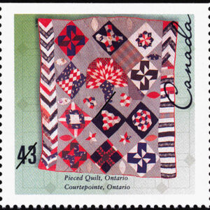 Canada Stamp #1462 - Pieced Quilt, Ontario (1993) 43¢