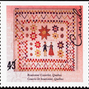 Canada Stamp #1465 - Boutonné Coverlet, Quebec (1993) 43¢