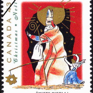 Canada Stamp #1499 - Swiety Mikolaj and Gwiazdka, Poland (1993) 43¢