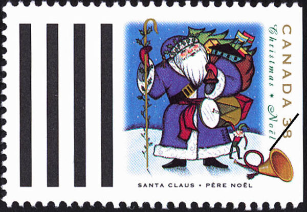 Canada Stamp #1502 - North American Santa Claus (1993) 38¢ - Image 2