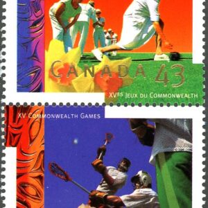 Canada Stamp #1518a - XV Commonwealth Games (1994) 2 x 43¢