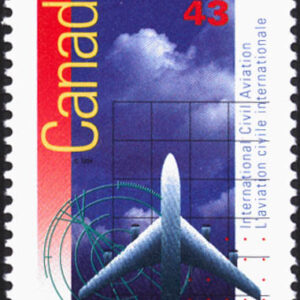 Canada Stamp #1528 - Multi-engine Jet Aircraft (1994) 43¢