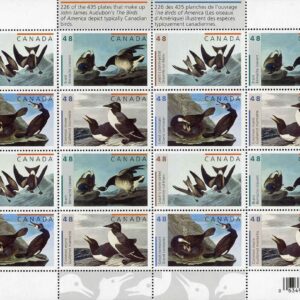 Canada SHEET#1982a - John James Audubon's Birds-1 (2003) 4 x 48¢