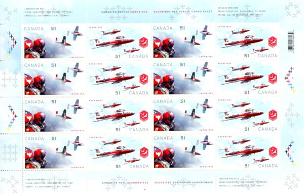 Canada PB#2159a - Canadian Forces Snowbirds (2006) 2 x 51¢ - Image 2