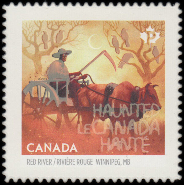 Canada Stamp #2864i - Red River Trail Oxcart, Winnipeg MB (2015) P (85¢)