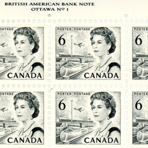 Canada Stamp #460 - Queen Elizabeth II & Transportation (1970) 6¢