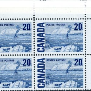 Canada PB#464 - The Ferry, Quebec, by J.W. Morrice (1967) 20¢