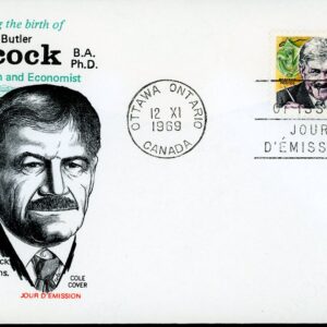 Canada FDC#504 - Stephen Leacock and Mariposa (1969) 6¢
