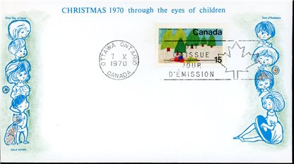 Canada FDC#530 - Snowmobile and Trees (1970) 15¢