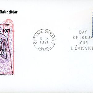 Canada FDC#554i - Snowflake (1971) 6¢