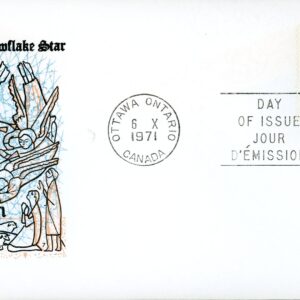 Canada FDC#555 - Snowflake (1971) 7¢