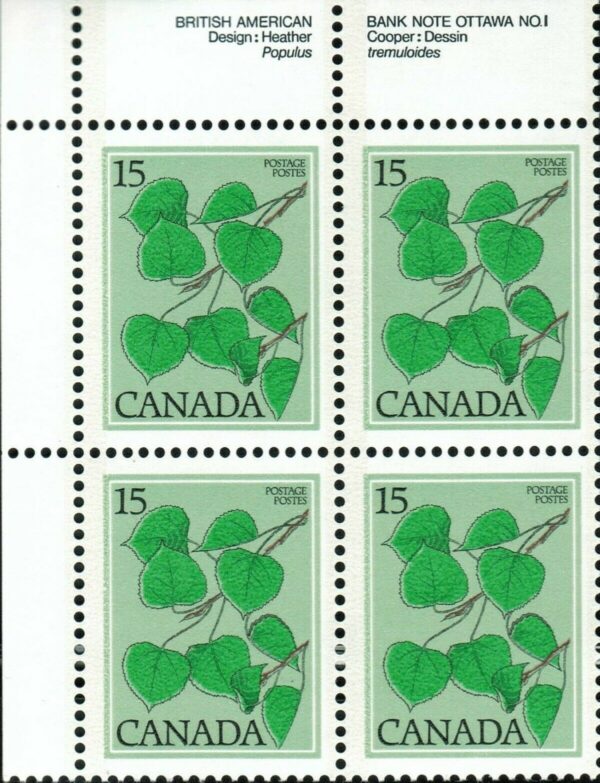 Canada Stamp #717 - Trembling Aspen (1977) 15¢
