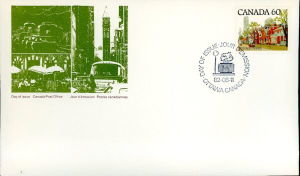 Canada OFDC#723c - Ontario Street Scene (1982) 60¢