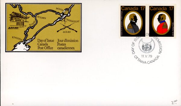 Canada OFDC PB#820a - Canadian Colonels (1979) 2 x 17¢ - Image 2