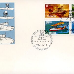 Canada OFDC#843-6 - Aircraft-Flying Boats (1979) 2 x 17¢, 2 x 35¢
