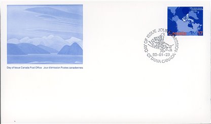 Canada OFDC PB#847 - Map of Canada (1980) 17¢ - Image 2