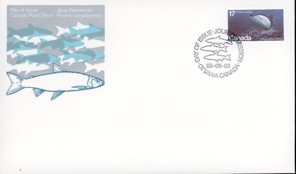 Canada OFDC PB#853 - Atlantic Whitefish (1980) 17¢ - Image 2