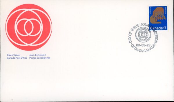 Canada OFDC#856 - Helping Hands (1980) 17¢