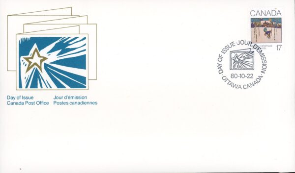 Canada OFDC PB#871 - Sleigh Ride (1980) 17¢ - Image 2