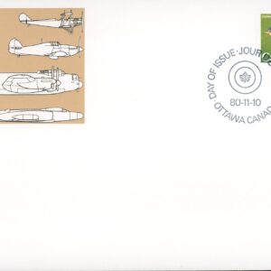 Canada OFDC#875 - Curtiss JN-4 Canuck (1980) 35¢