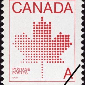 Canada Stamp #907iii - Maple Leaf (1981) A(30¢)