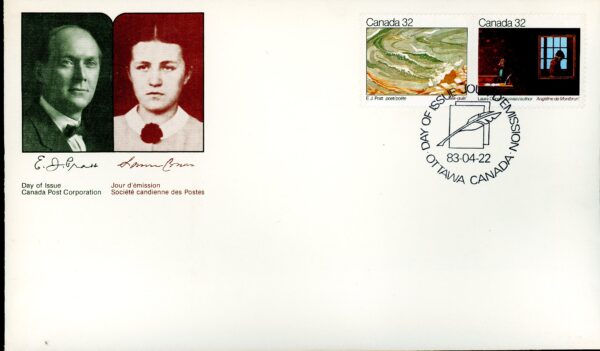 Canada OFDC#979a - Canadian Writers (1983) 2 x 32¢