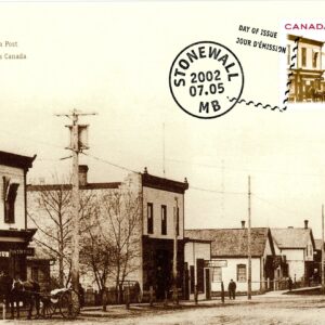 Canada OFDC#1956 - Post Office in Stonewall, MB, 2¢ Victoria and 1902 date stamp (2002) 48¢