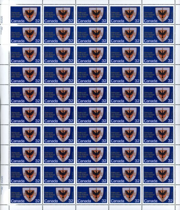 Canada SHEET#1003 - Law School Coat-of-arms (1983) 32¢ - Image 2