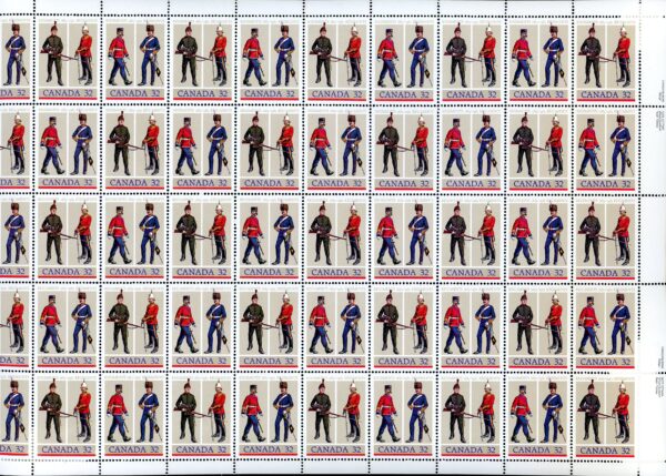 Canada SHEET#1008a - Army Regiments (1983) 2 x 32¢ - Image 2