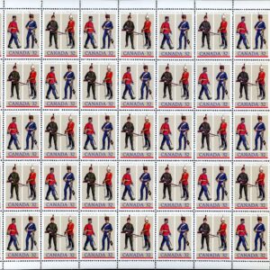 Canada SHEET#1008a - Army Regiments (1983) 2 x 32¢