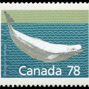 Canada Stamp #1179 - Beluga Whale (1990) 78¢