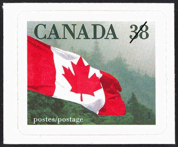 Canada Stamp #1191 - Flag over Forest (1989) 38¢ - Image 2