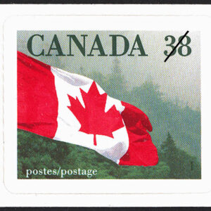 Canada Stamp #1191 - Flag over Forest (1989) 38¢
