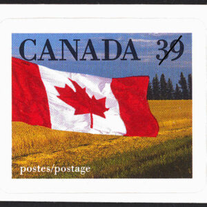 Canada Stamp #1192 - Flag over Prairie (1990) 39¢