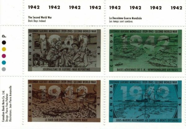 Canada PB#1451ai - Second World War-1942 (1992) 4 x 42¢